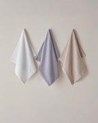 Wave Cotton Face Towel 50x70 cm - Light Beige (view 3)