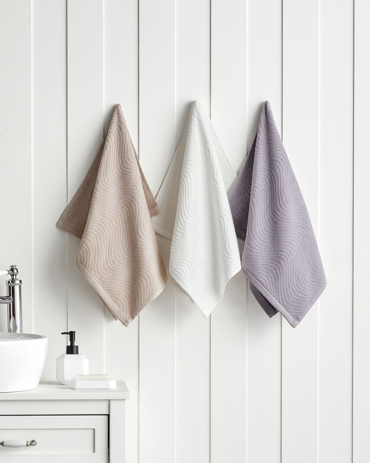 Wave Cotton Face Towel 50x70 cm (view 4)