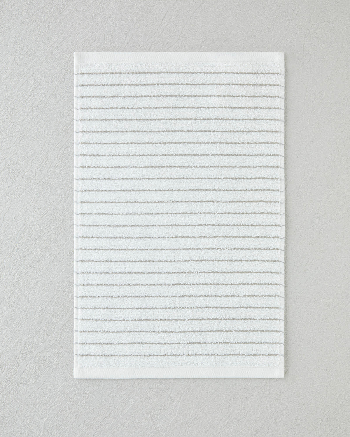 Soft Stripe Cotton Hand Towel 30x45 cm Ivory