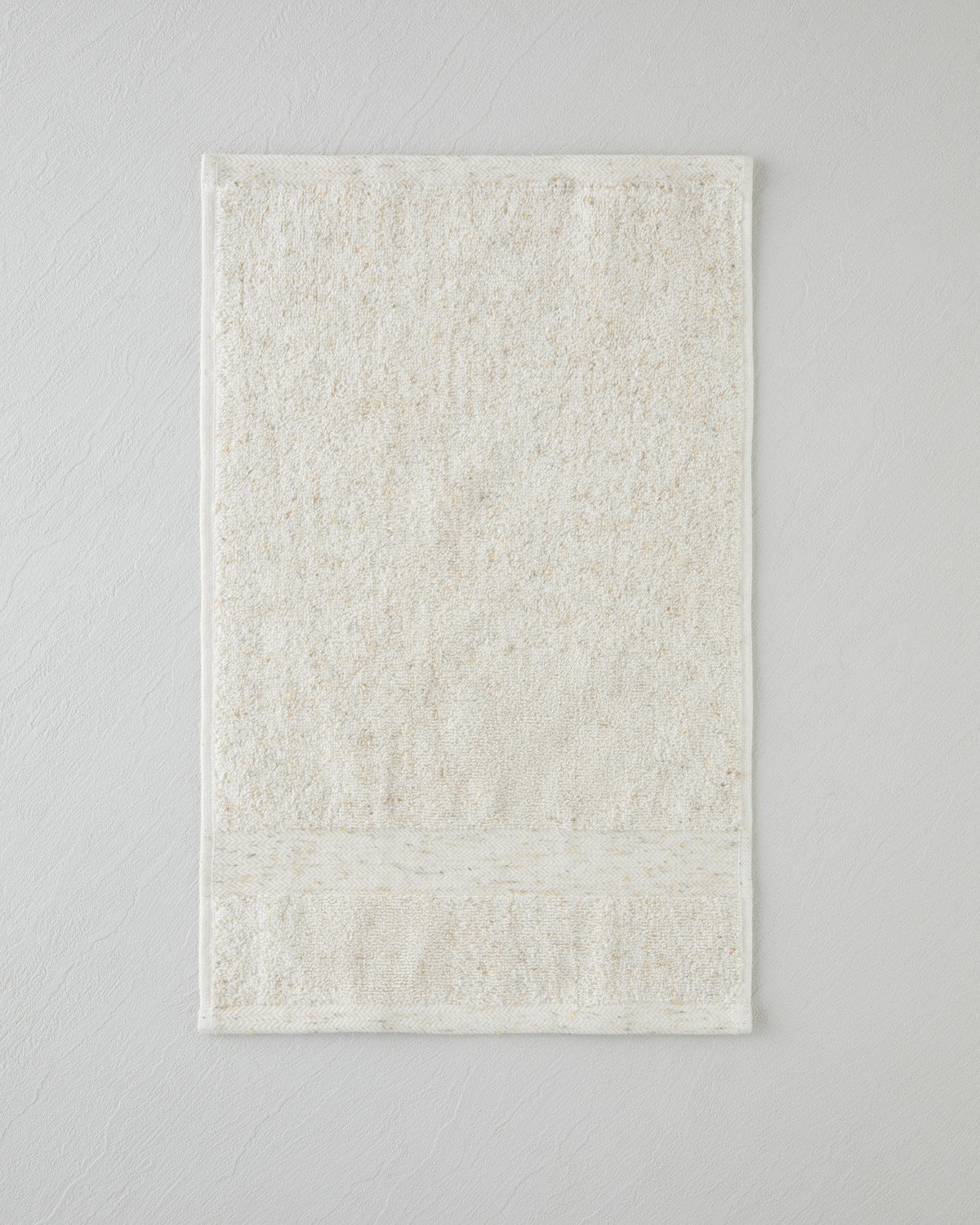 Melange Cotton Hand Towel 30x45 cm Beige Marl