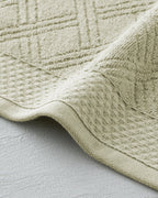 Cotton Hand Towel 30x45 cm - Ivory & Light Green (view 6)