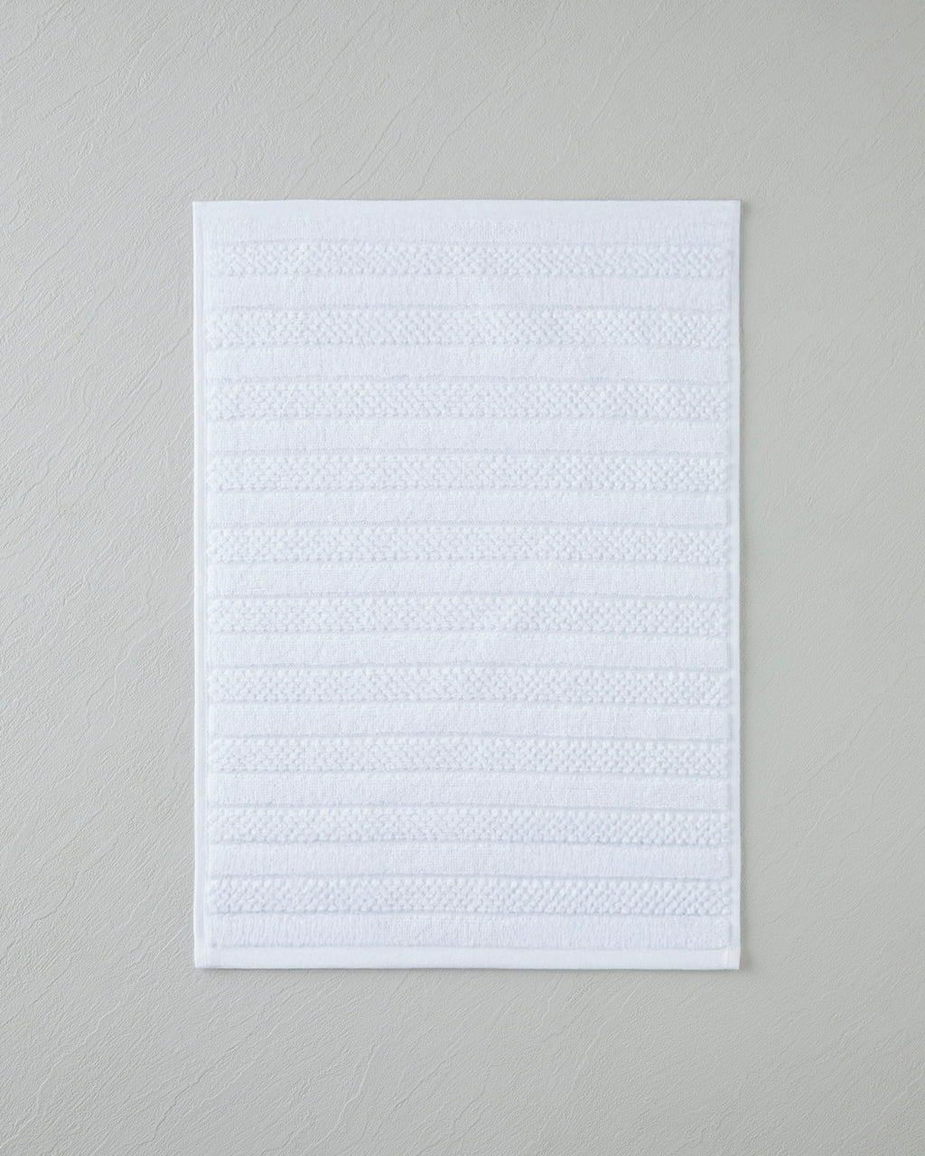 Cotton Hand Towel 30x45 cm - White & Navy Blue - White