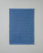 Cotton Hand Towel 30x45 cm - White & Navy Blue (view 5)
