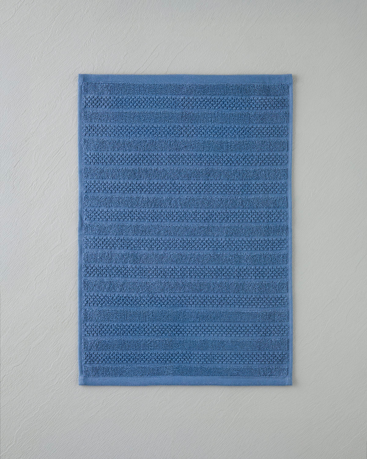 Cotton Hand Towel 30x45 cm - White & Navy Blue (view 5)