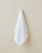 Cotton Face Towel 50x80 cm - White & Navy Blue - White