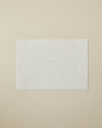 Cotton Foot Towel 50x70 cm - Ivory & Light Green - Ivory