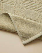 Cotton Foot Towel 50x70 cm - Ivory & Light Green (view 7)