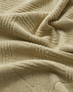 Cotton Foot Towel 50x70 cm - Ivory & Light Green (view 8)