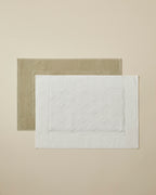 Cotton Foot Towel 50x70 cm - Ivory & Light Green (view 9)