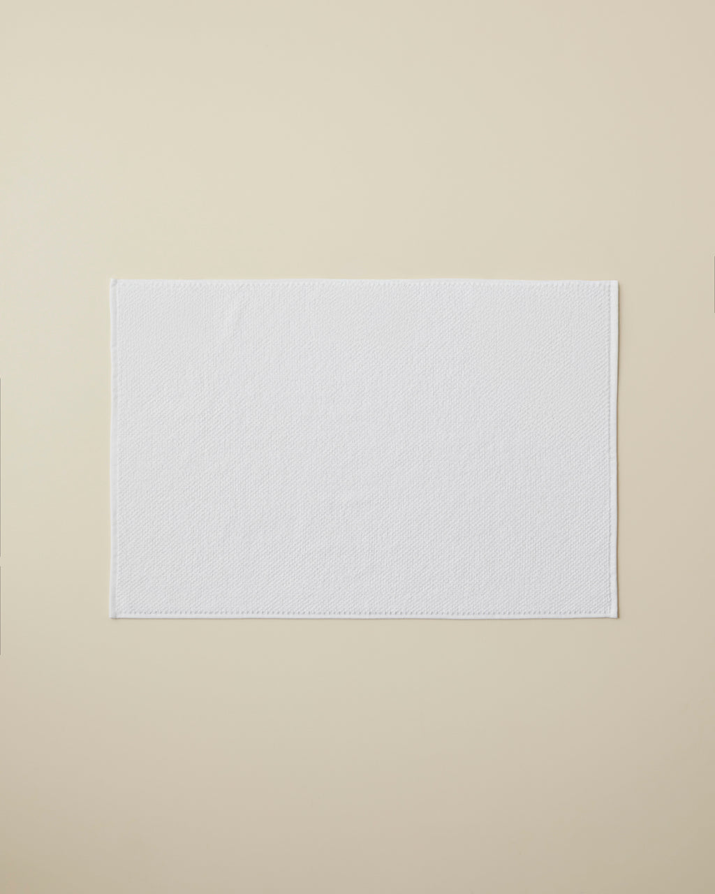 Cotton Foot Towel 50x70 cm - White & Navy Blue - White
