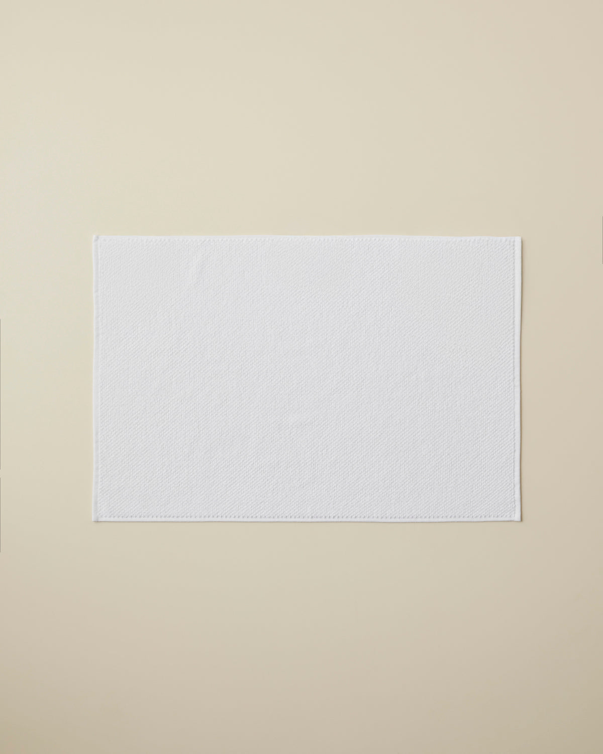 Cotton Foot Towel 50x70 cm - White & Navy Blue - White