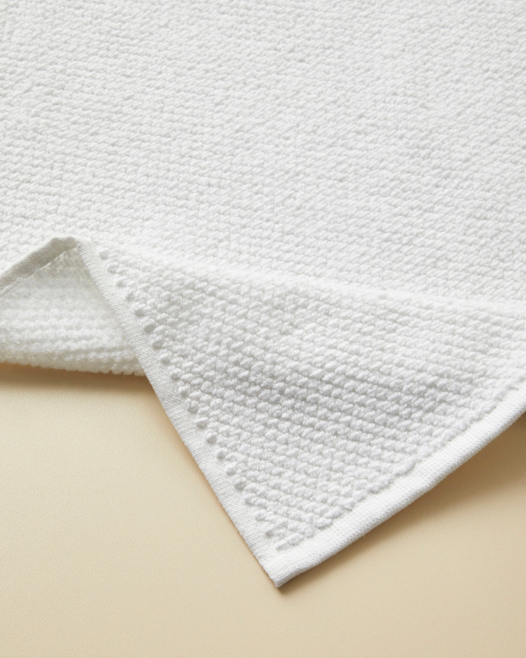 Cotton Foot Towel 50x70 cm - White & Navy Blue - Navy Blue (view 2)