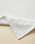 Cotton Foot Towel 50x70 cm - White & Navy Blue - Navy Blue (view 2)
