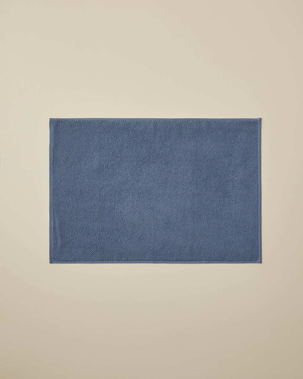 Cotton Foot Towel 50x70 cm - White & Navy Blue (view 6)
