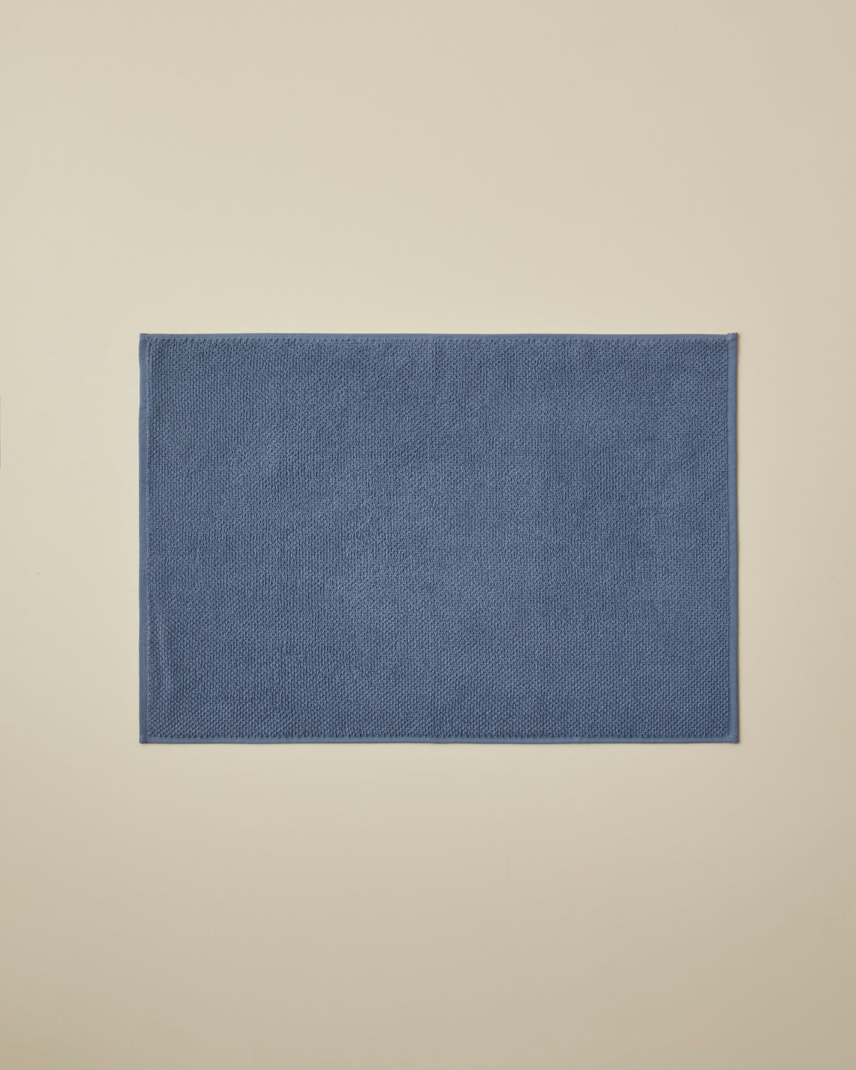 Cotton Foot Towel 50x70 cm - White & Navy Blue (view 6)