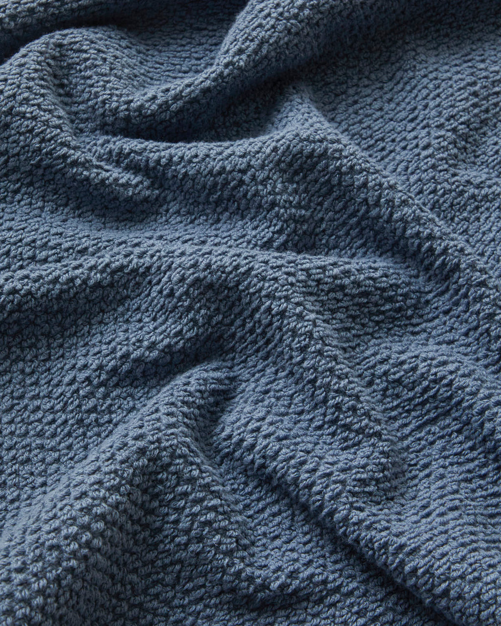 Cotton Foot Towel 50x70 cm - White & Navy Blue (view 8)