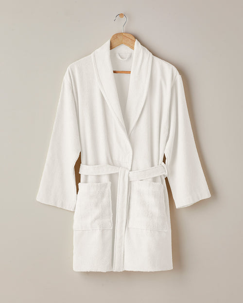 Bubble Cotton Bathrobe - Ecru - S-M