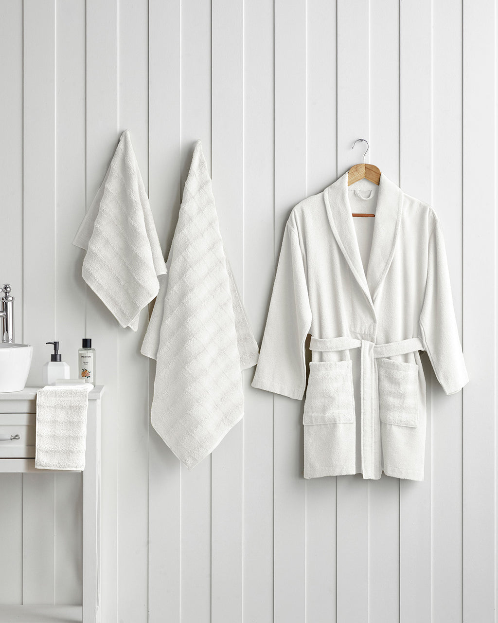 Bubble Cotton Bathrobe - Purple - S-M (view 5)