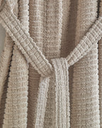 Chequer Cotton Bathrobe (view 7)