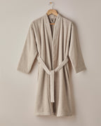 Chequer Cotton Bathrobe (view 11)