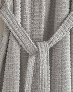 Chequer Cotton Bathrobe (view 17)