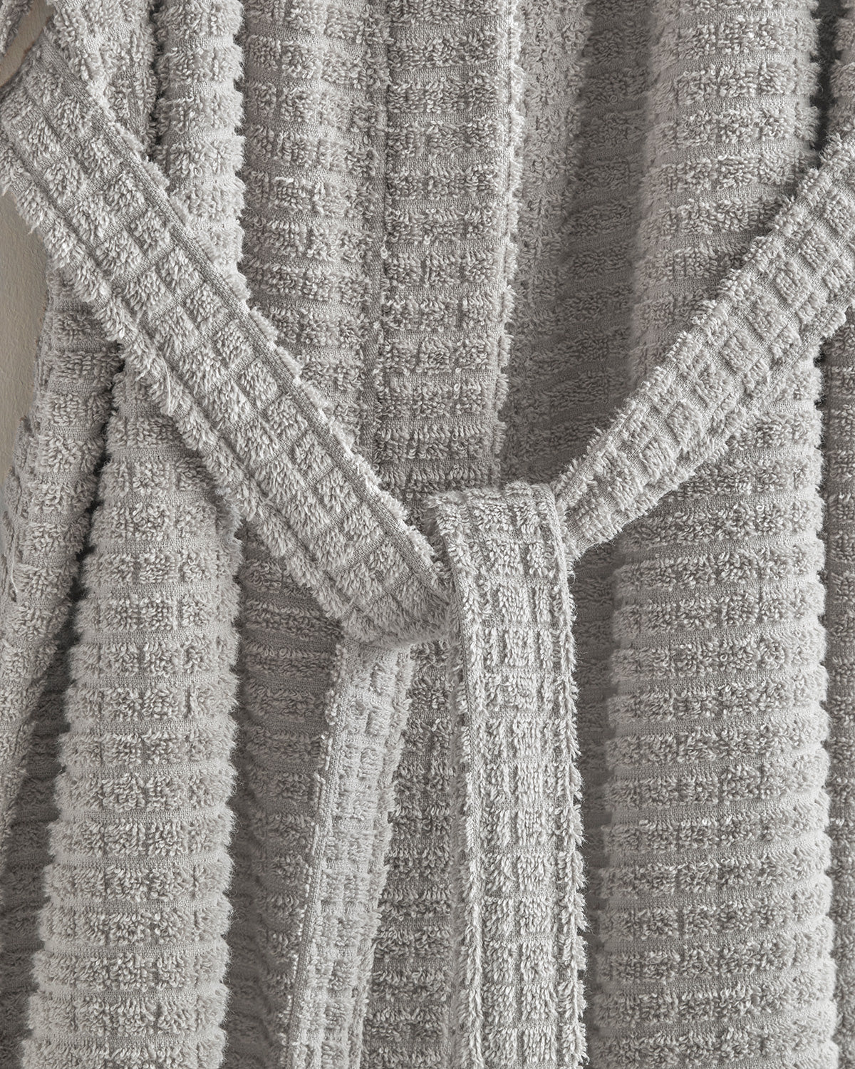 Chequer Cotton Bathrobe (view 17)
