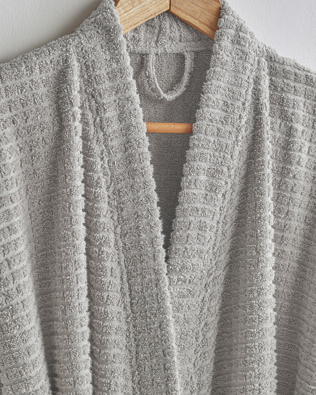 Chequer Cotton Bathrobe (view 18)