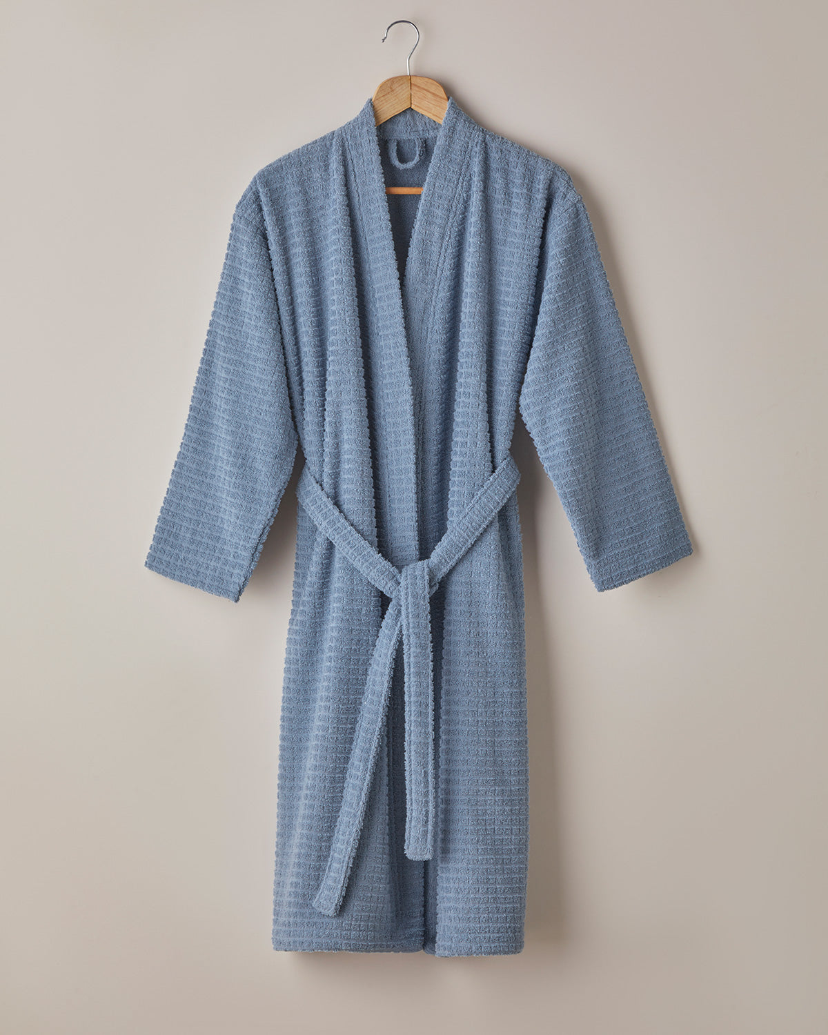 Chequer Cotton Bathrobe (view 26)
