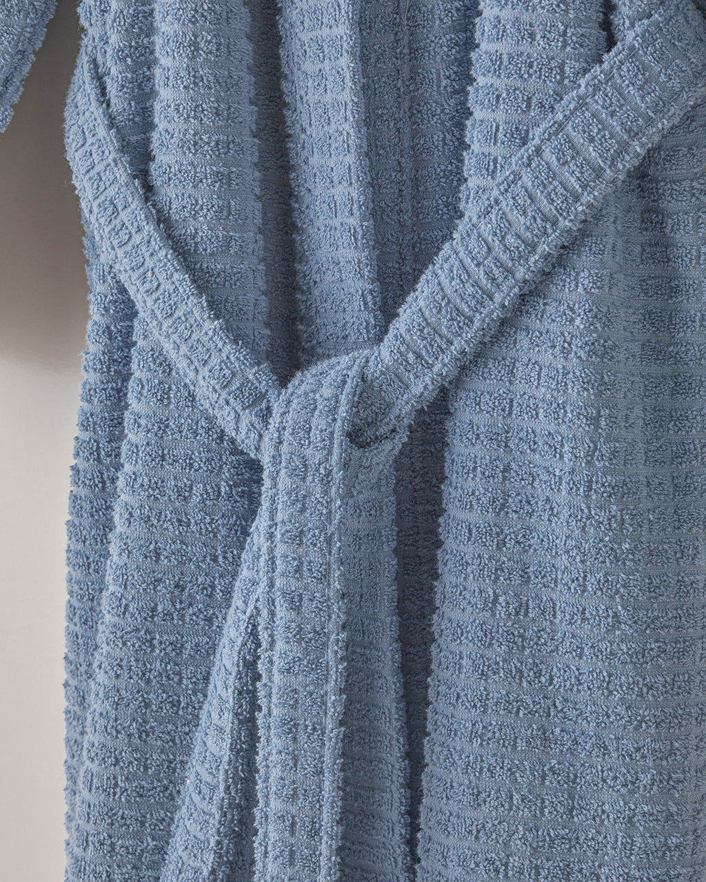 Chequer Cotton Bathrobe (view 27)