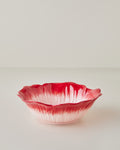 Flowerella Dolomite Bowl - Red - Pink - 22 cm