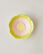 Flowerella Dolomite Snack Bowl 11 cm Pink - Green (view 2)