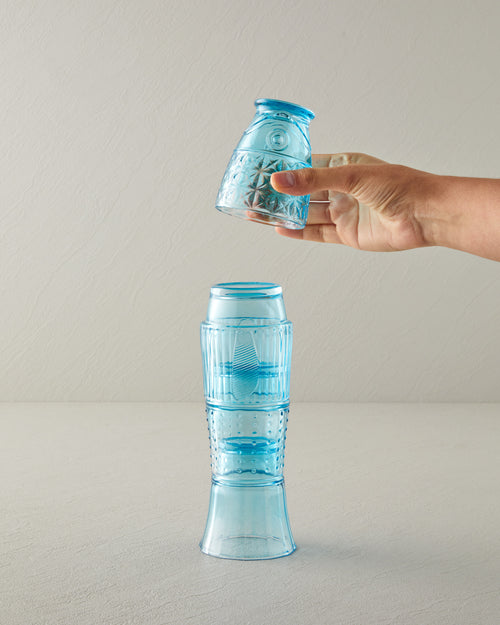 Aquatic Glass 4 pcs Glass 150 ml +160 ml + 170 ml+200 ml Blue (view 2)
