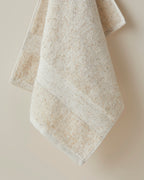 Melange Cotton Face Towel 50x80 cm Beige Marl (view 2)