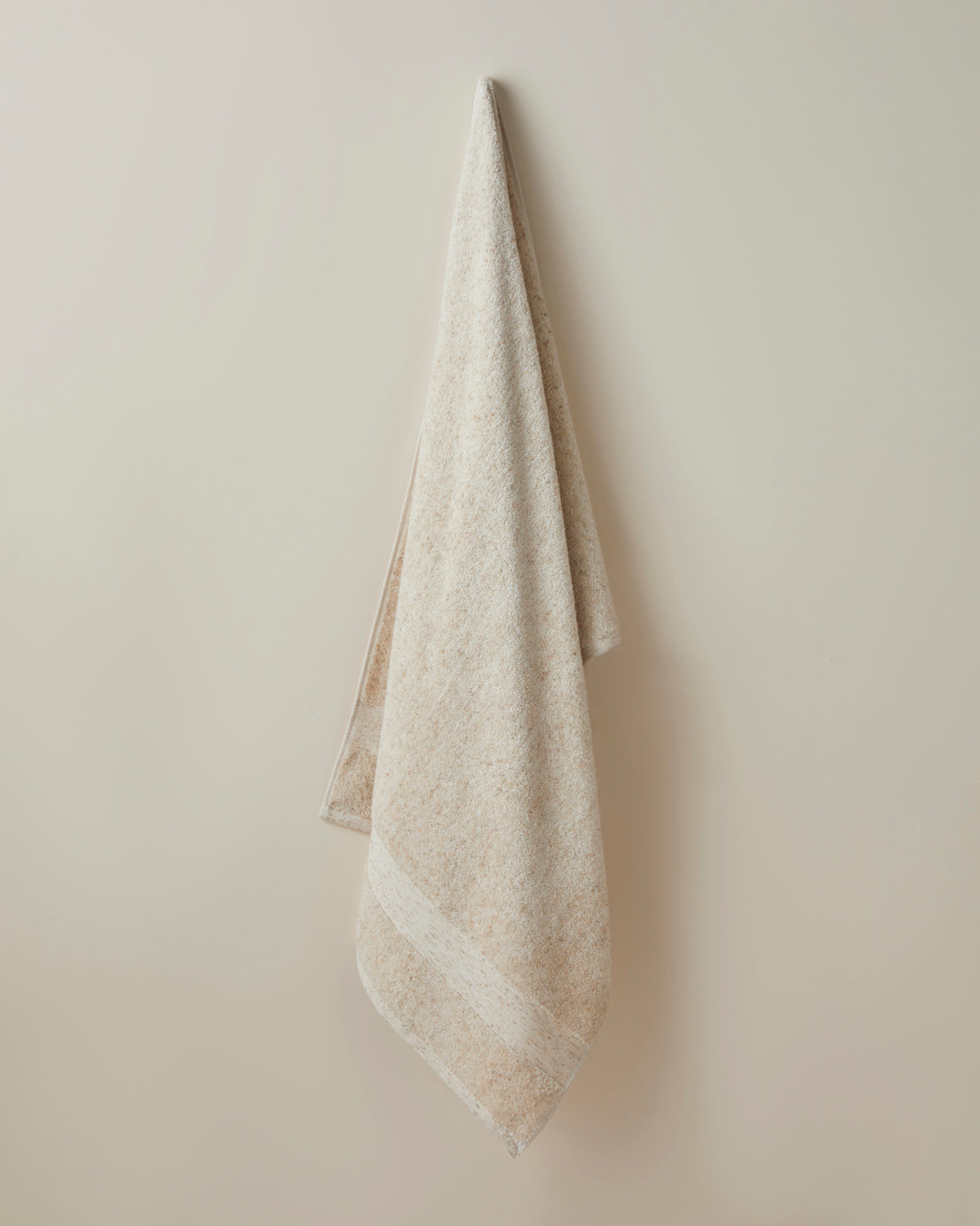 Melange Cotton Bath Towel 80x150 cm Beige Marl