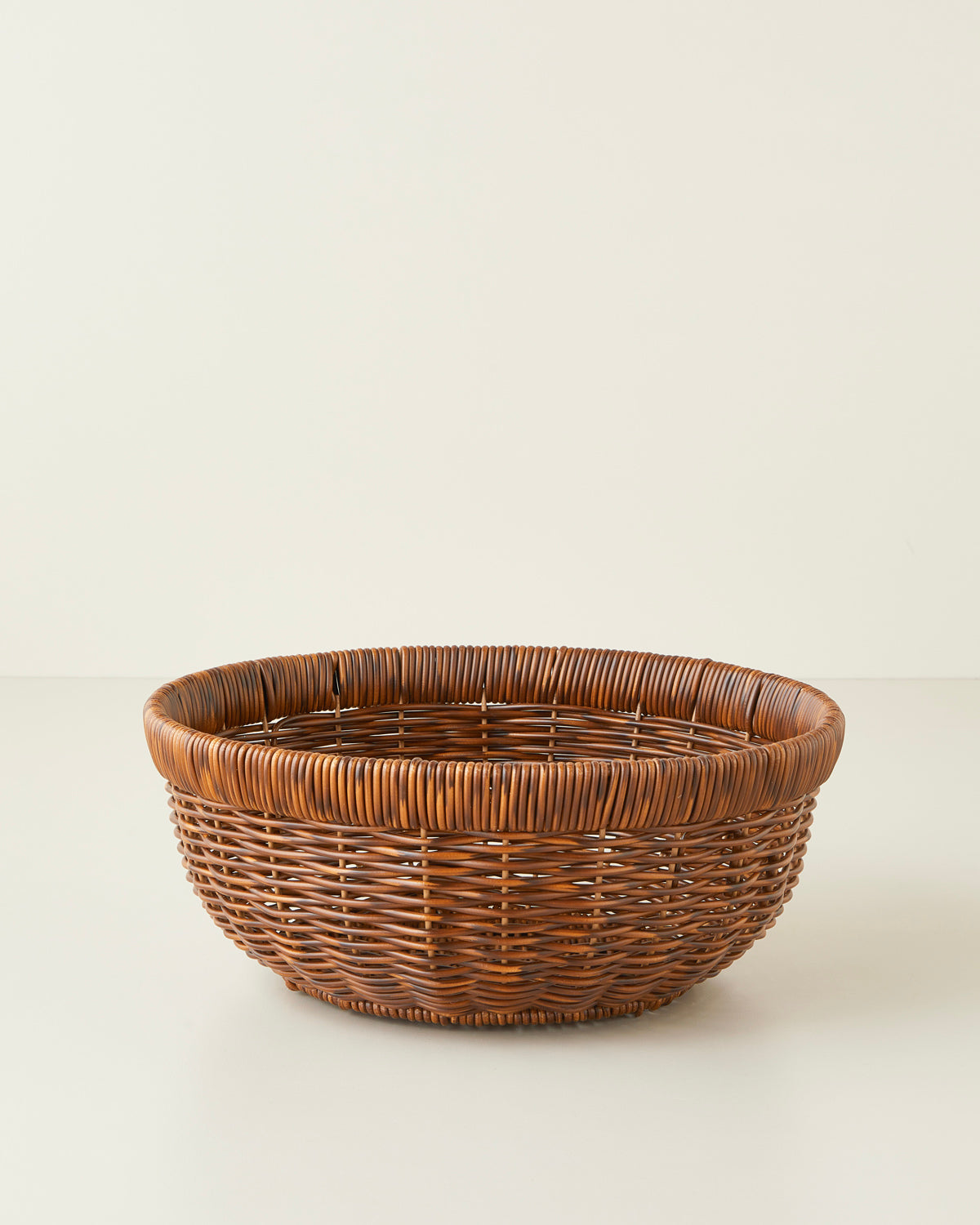 Roselle Plastic Rattan Serving Ware Brown - 26x10.5 cm