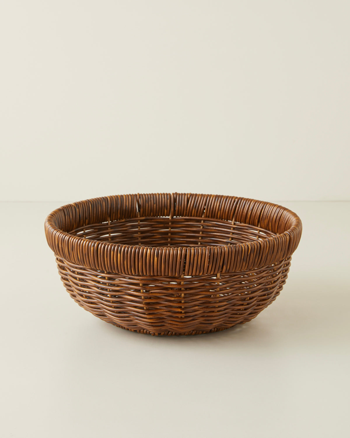 Roselle Plastic Rattan Serving Ware Brown - 21.5x5 cm (view 4)
