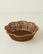 Roselle Plastic Rattan Serving Ware Brown (view 8)