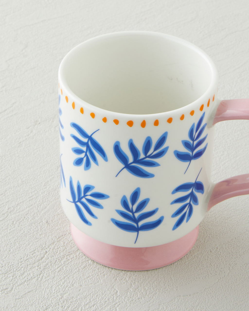 Gifty Petal New Bone China Mug 310 ml Pink - Yellow - Blue (view 3)