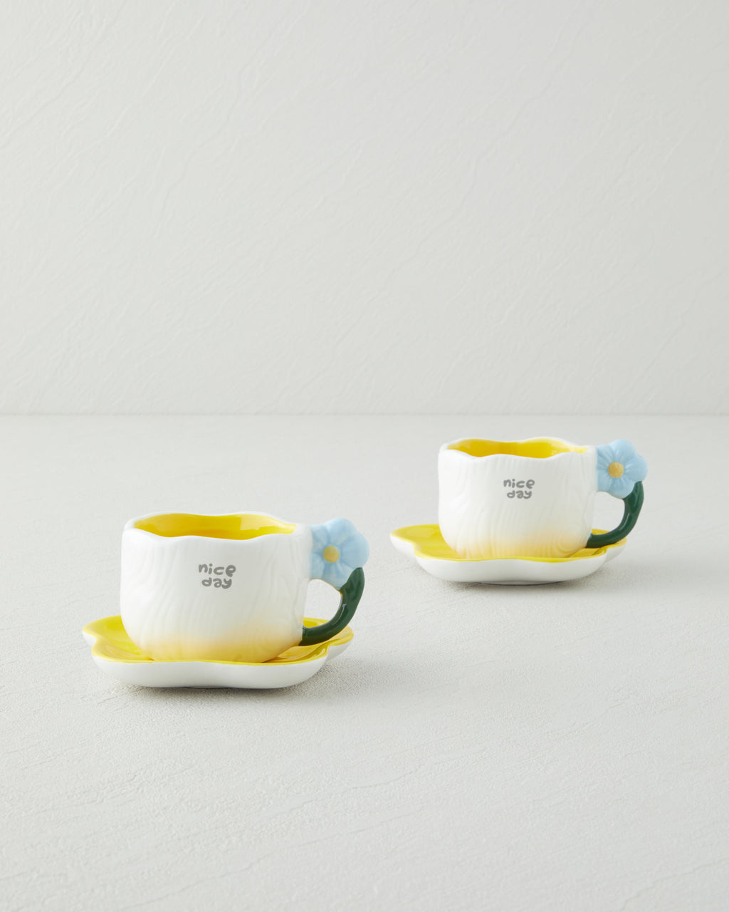 Dolomite 4 Pieces 2 Servings Coffee Cup Set 100 ml - Blue - Orange (view 2)