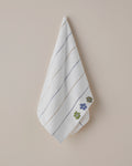 Cotton Embroidered Face Towel 50x80 cm White
