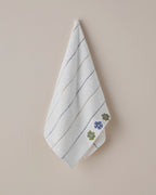 Cotton Embroidered Face Towel 50x80 cm White