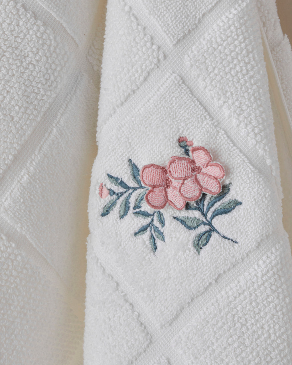 Cotton Face Towel 50x80 cm White (view 2)