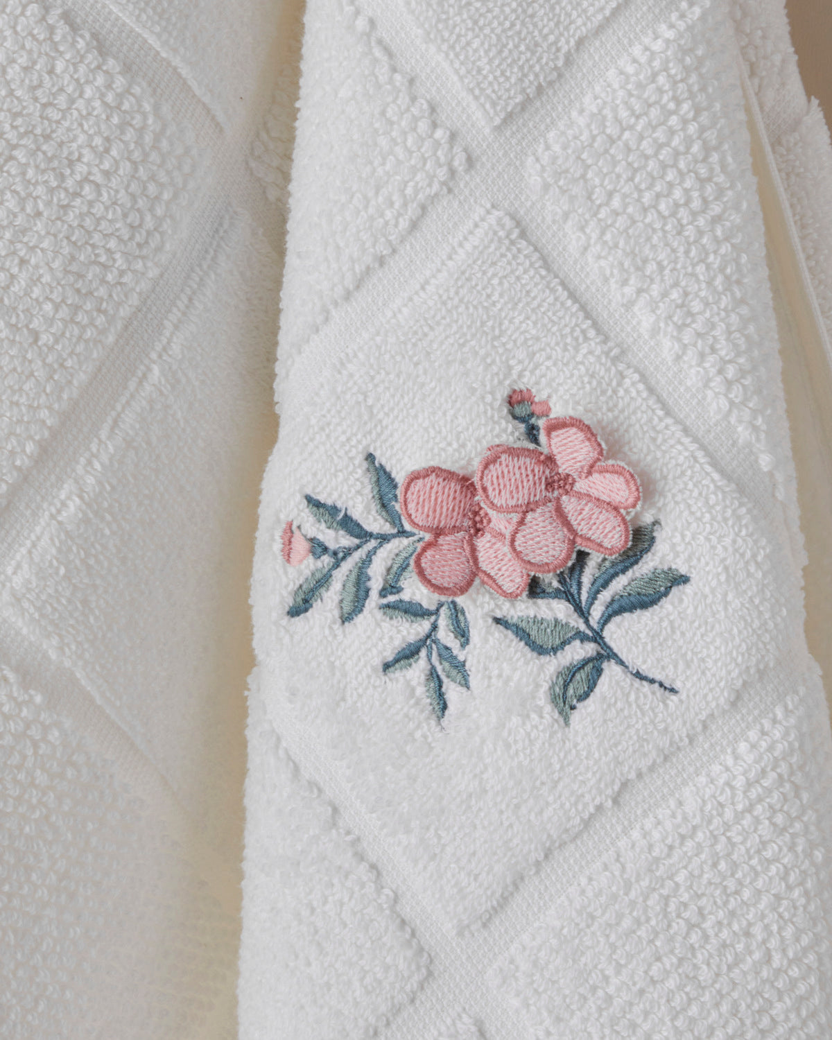 Cotton Face Towel 50x80 cm White (view 2)