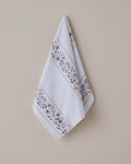 Daisy Pink Cotton Face Towel 50x80 cm White