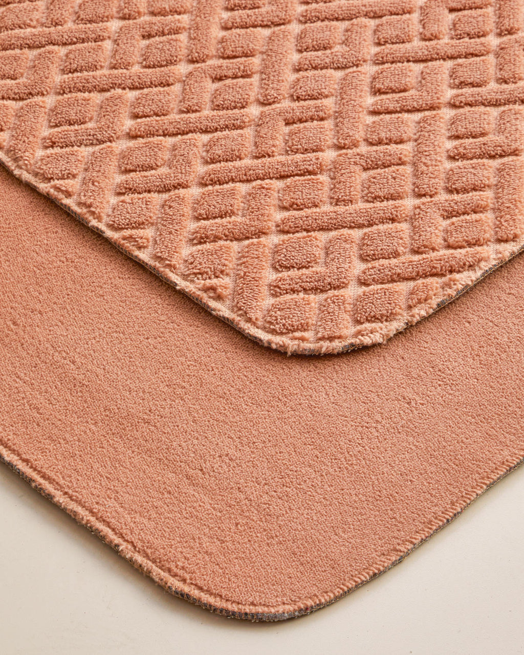Gridline Anti-slip Base Bath Mat Set 60x80 cm + 40x60 cm - Dark Green (view 2)