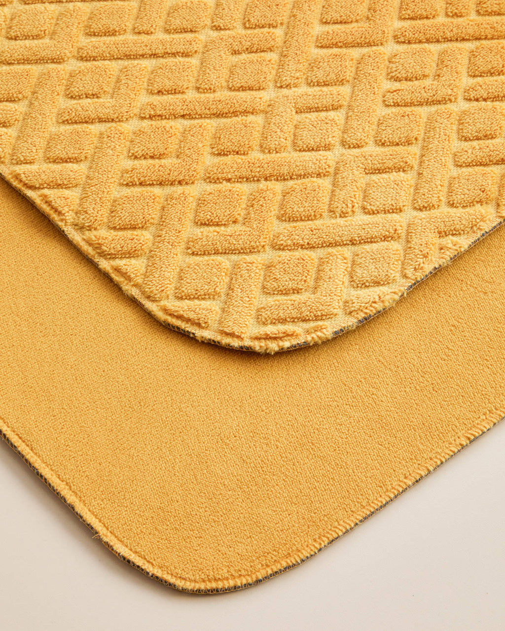 Gridline Anti-slip Base Bath Mat Set 60x100 cm + 50x60 cm - Dark Green (view 2)