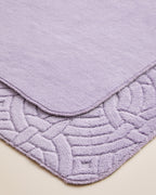 Wavelet Anti-slip Base Bath Mat Set 60x100 cm + 50x60 cm - Light Beige (view 2)