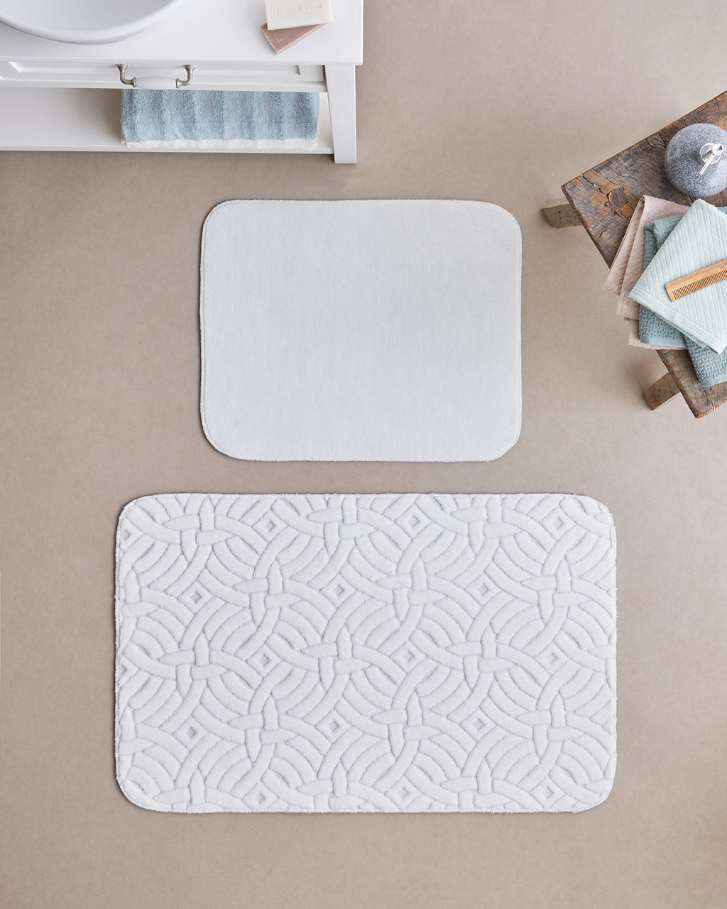 Wavelet Anti-slip Base Bath Mat Set 60x100 cm + 50x60 cm (view 12)