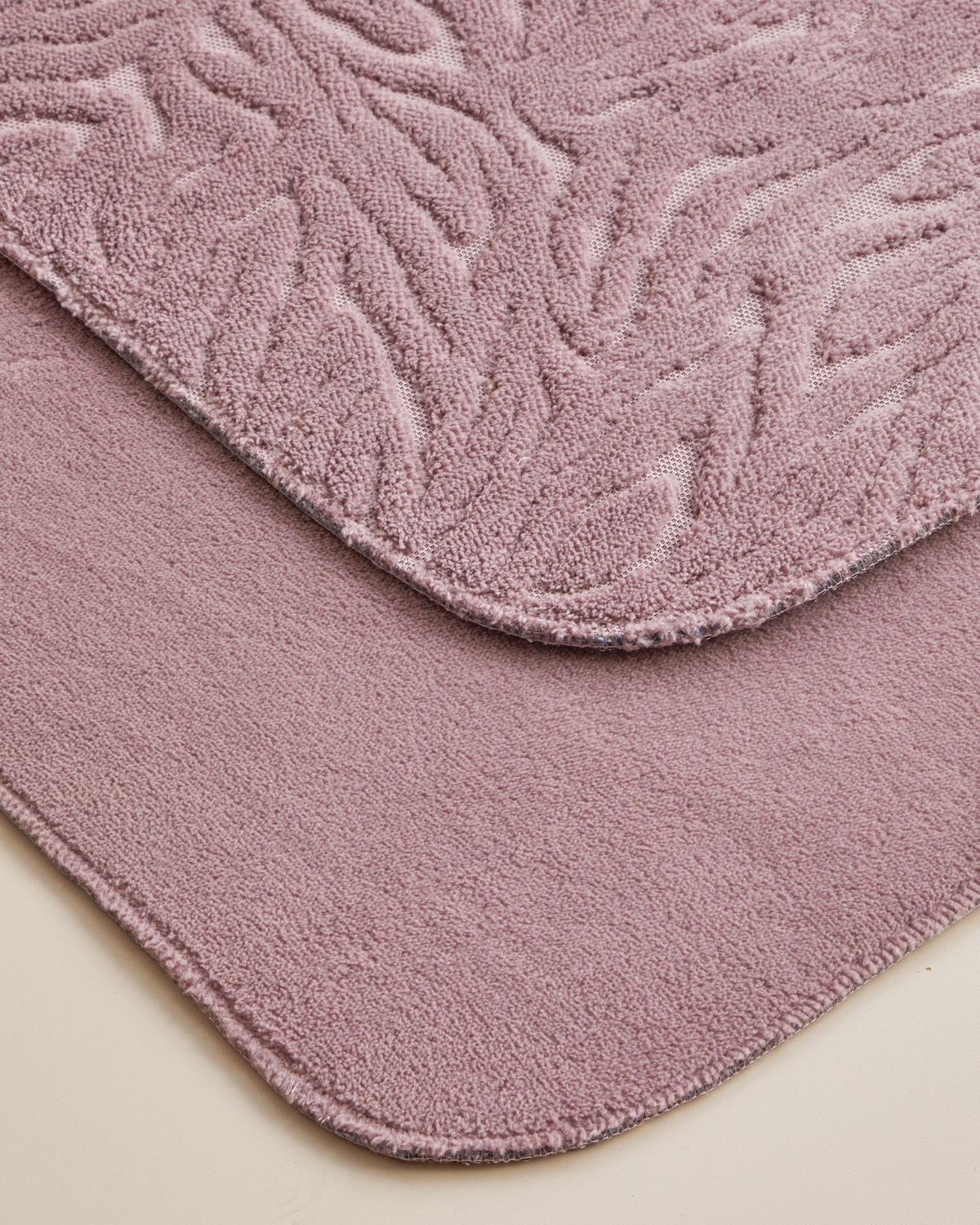 Strala Anti-slip Base Bath Mat Set 60x80 cm + 40x60 cm - Dark Beige (view 2)