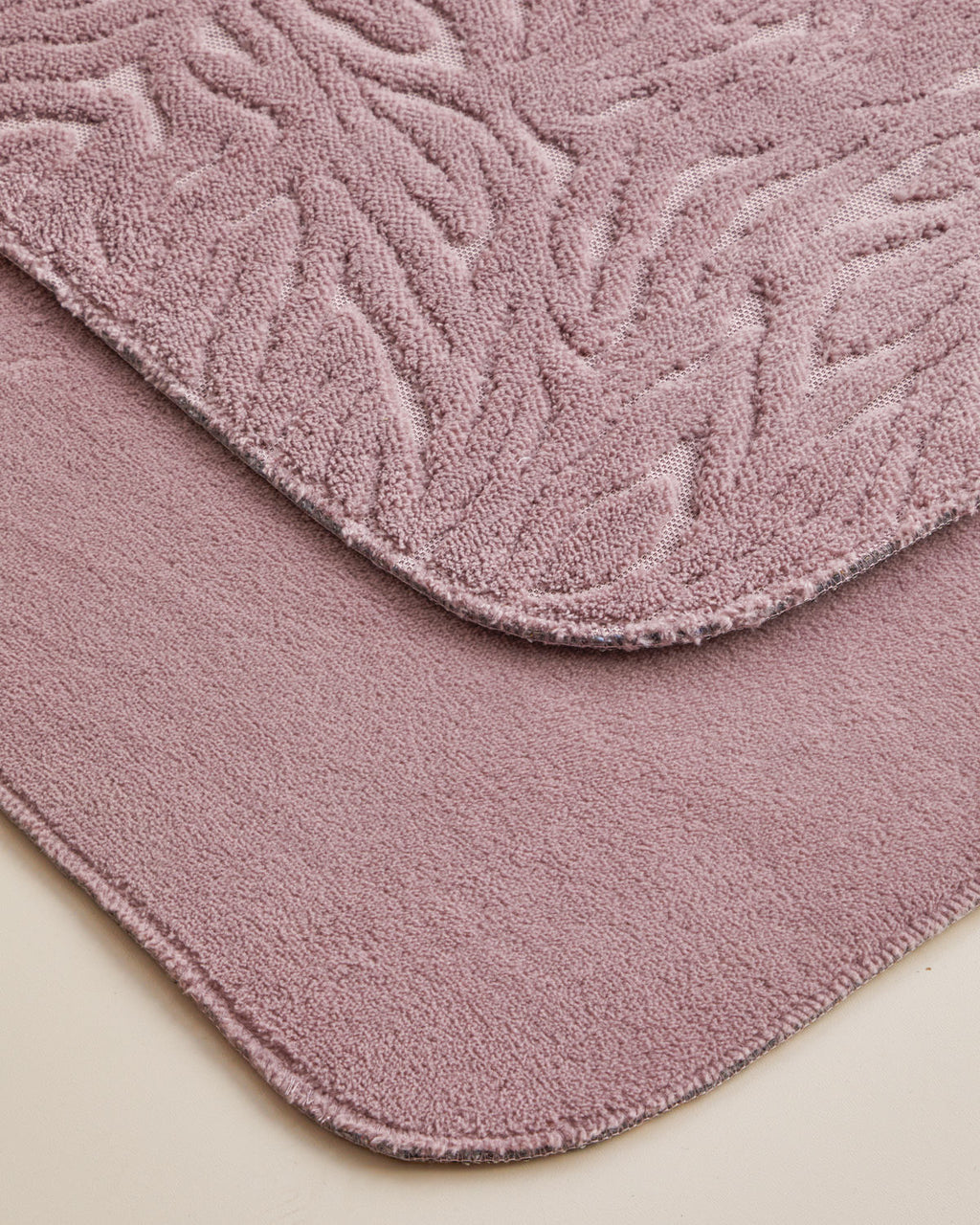 Strala Anti-slip Base Bath Mat Set 60x100 cm + 50x60 cm - Dark Beige (view 2)